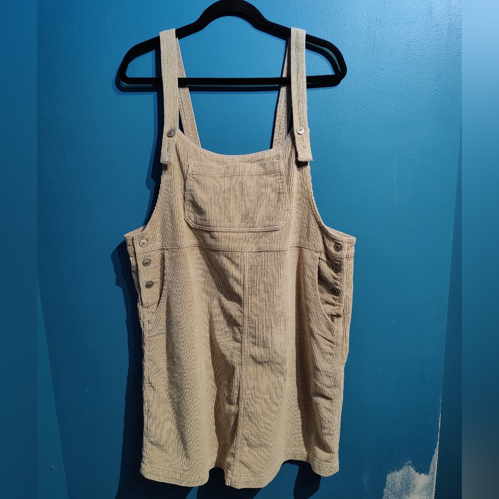 Size extra large American eagle tan corduroy jumper. New with tags.